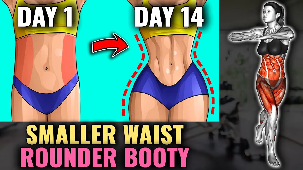 2-IN-1 COMBO: Tone Waist, Build Booty Workout For Girls!