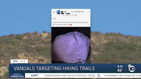 Increase in graffiti reports at San Diego parks and trails