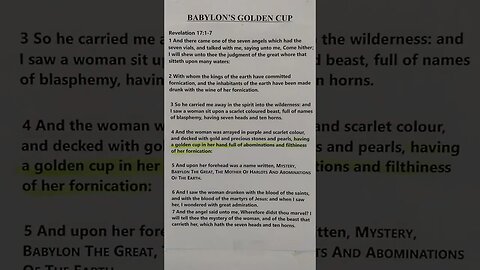 Babylon's Golden Cup