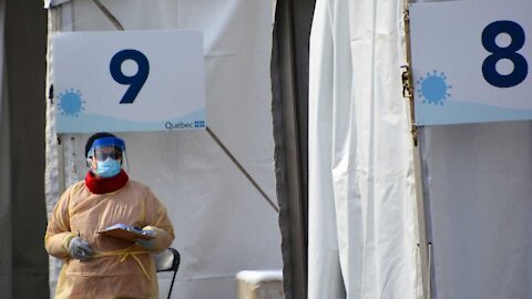 Ce tableau montre le temps d'attente dans les centres de dépistage de COVID-19 au Québec