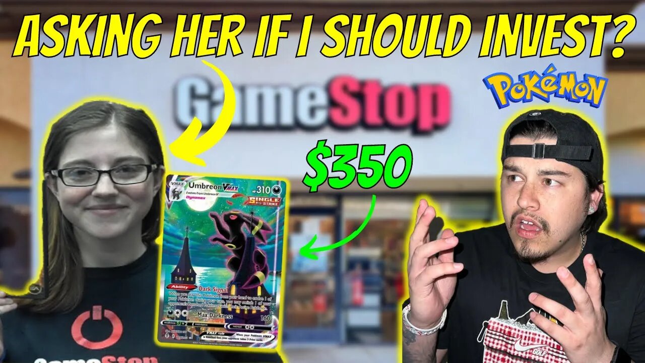 Asking GameStop Employees If I Should Invest In Pokemon Cards?? (FUNNY REACTIONS)