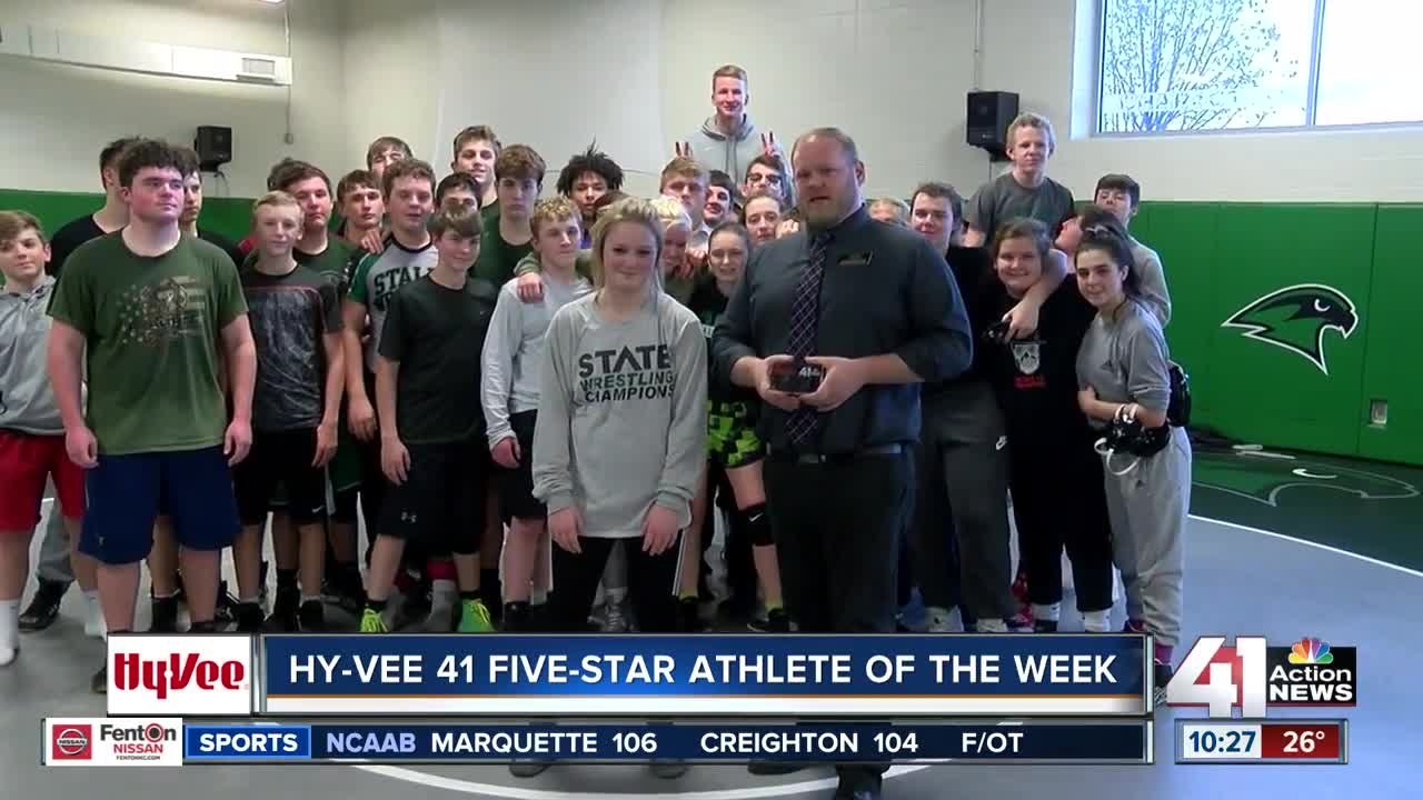 Staley girls wrestler Lexi Hatfield rises