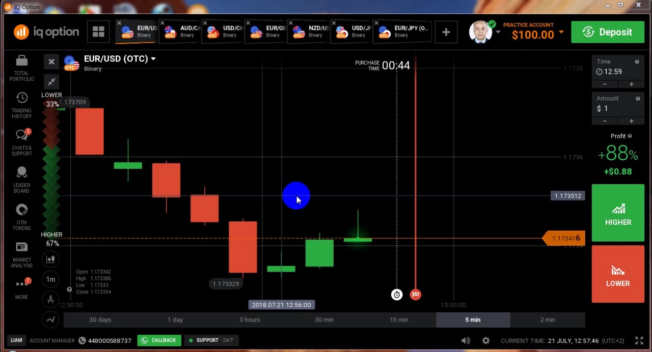 new binary options strategy on a one minute frame Strongest trick in binary options Always win 100%