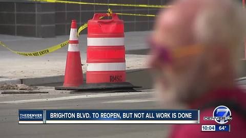 Brighton Blvd. grand opening to happen Thursday even though work is not complete
