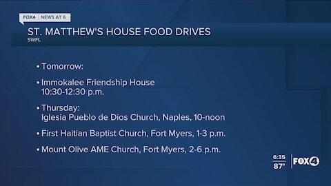 St. Matthew's House food drive