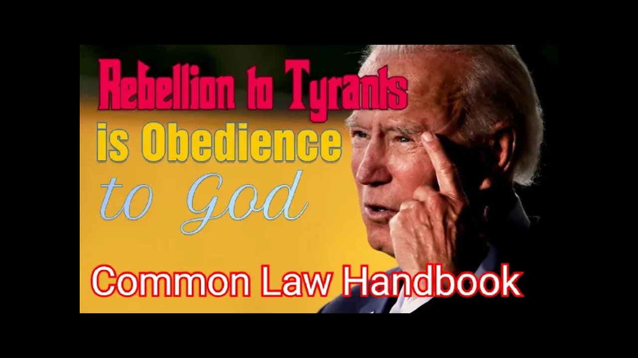 Common Law Handbook - Peoples Power For Liberty and Freedom - Constitutional Law - Part 1 of 3