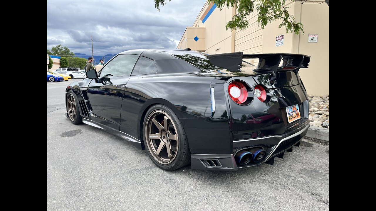 Nissan GTR widebody with Volk wheels