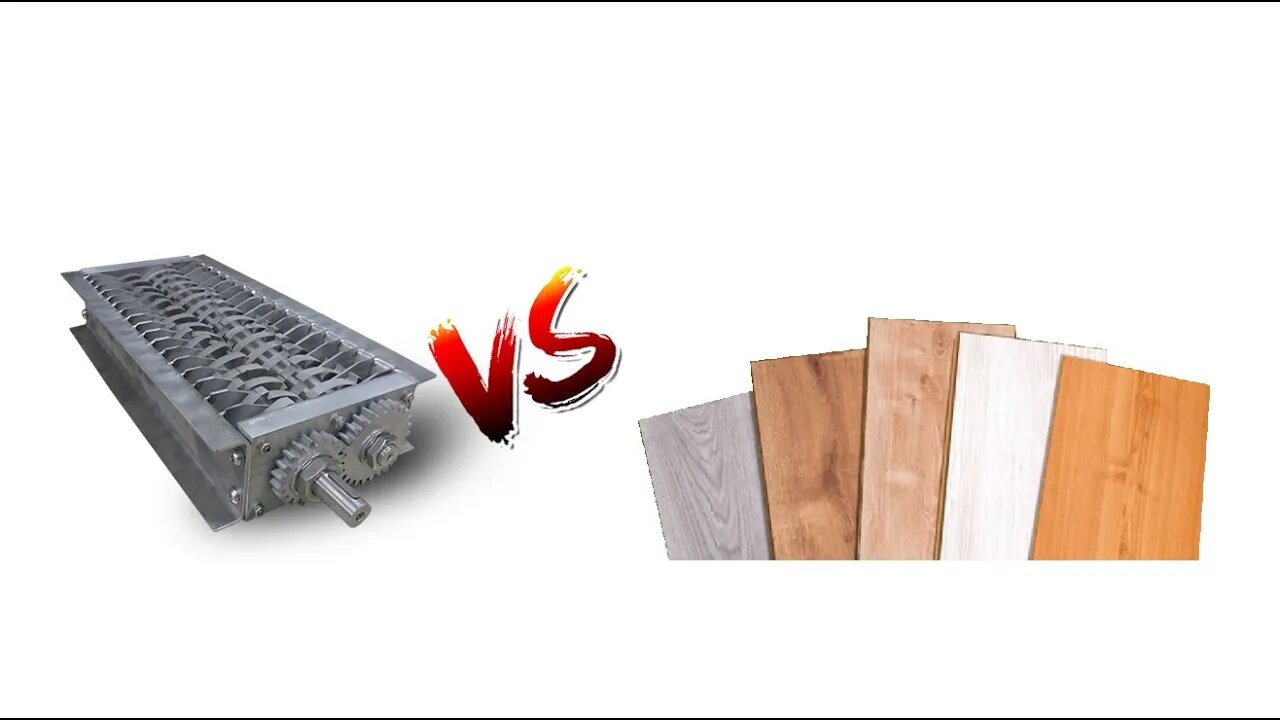 Shredding floating wood tiles