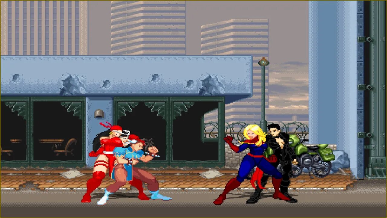 Mugen: Chun Li/Elektra vs Captain Marvel/Ursa