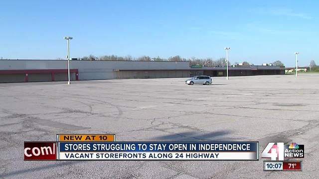 Independence concerned with vacant storefronts