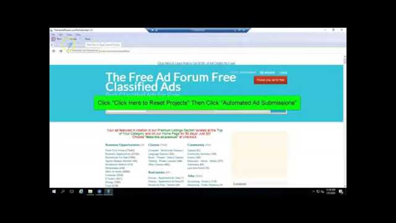 Tutorial for TheFreeAdForumProSubmietter 3 4 Post Ads Automatically