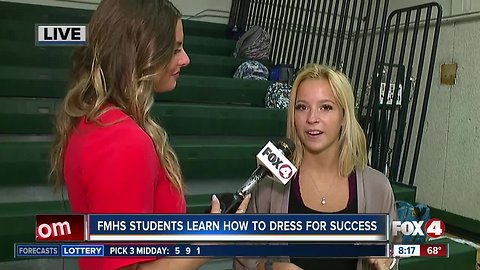 Students at Fort Myers High School learn to "Dress for Success"