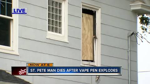 St. Pete man dies after vape pen explodes