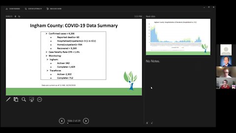 Ingham County Health Department Coronavirus Briefing - 10/20/20