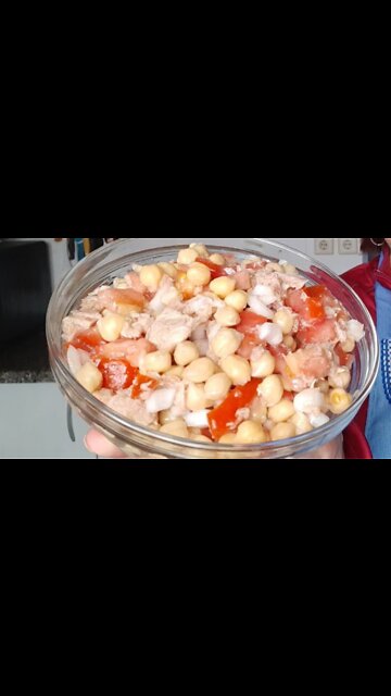 How to cook Chickpea salad. Healthy and very tasty recipe.