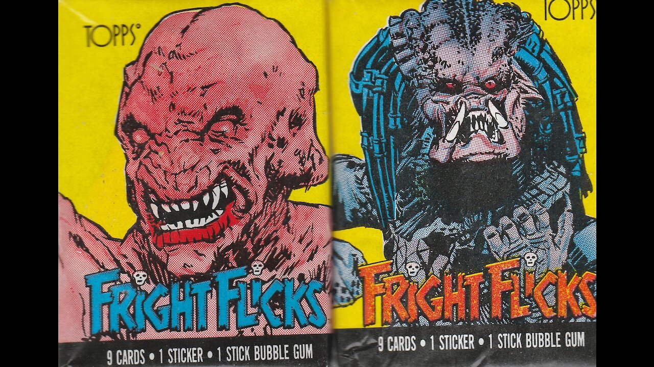 Fright Flicks Trading Cards (1988, Topps) -- What's Inside