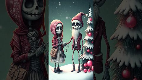 #skull #christmas #christmastree #digitalart #ringtone #winter #snow #snowfall #decoration