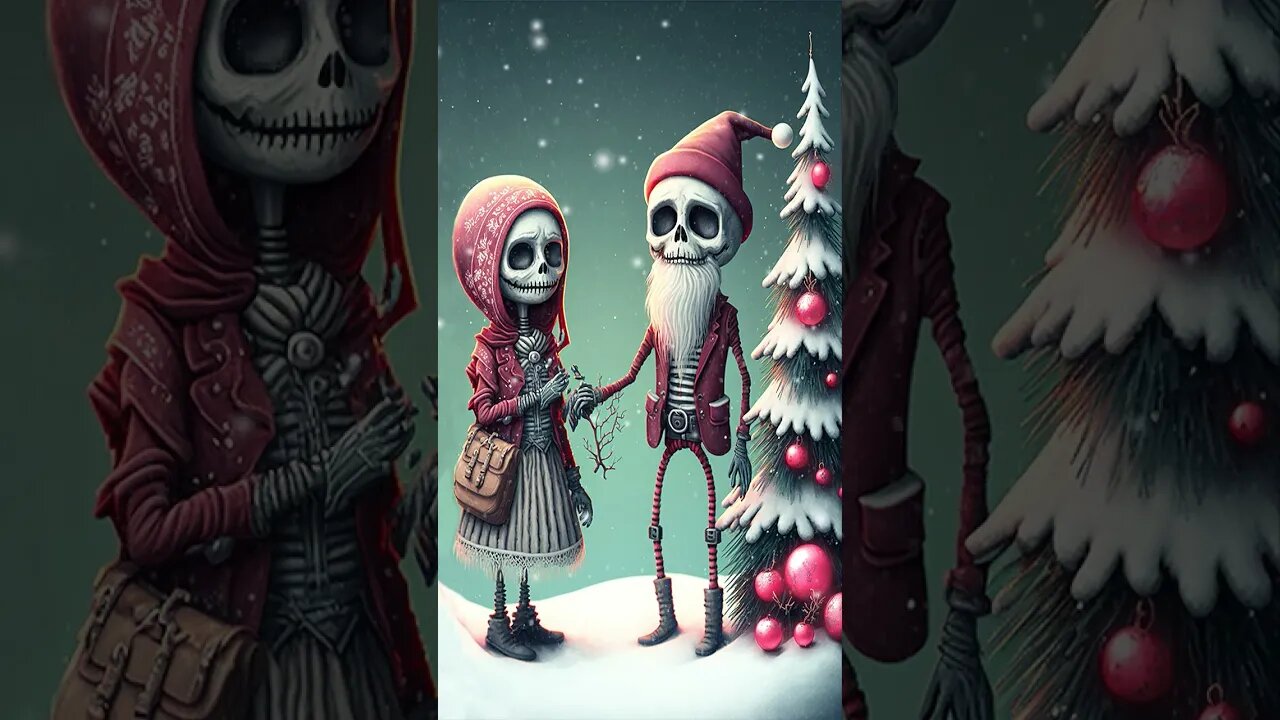 #skull #christmas #christmastree #digitalart #ringtone #winter #snow #snowfall #decoration