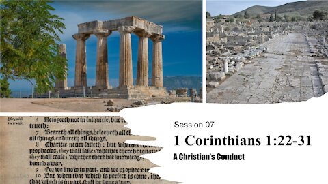 Session 07 | 1 Corinthians 1:22-31