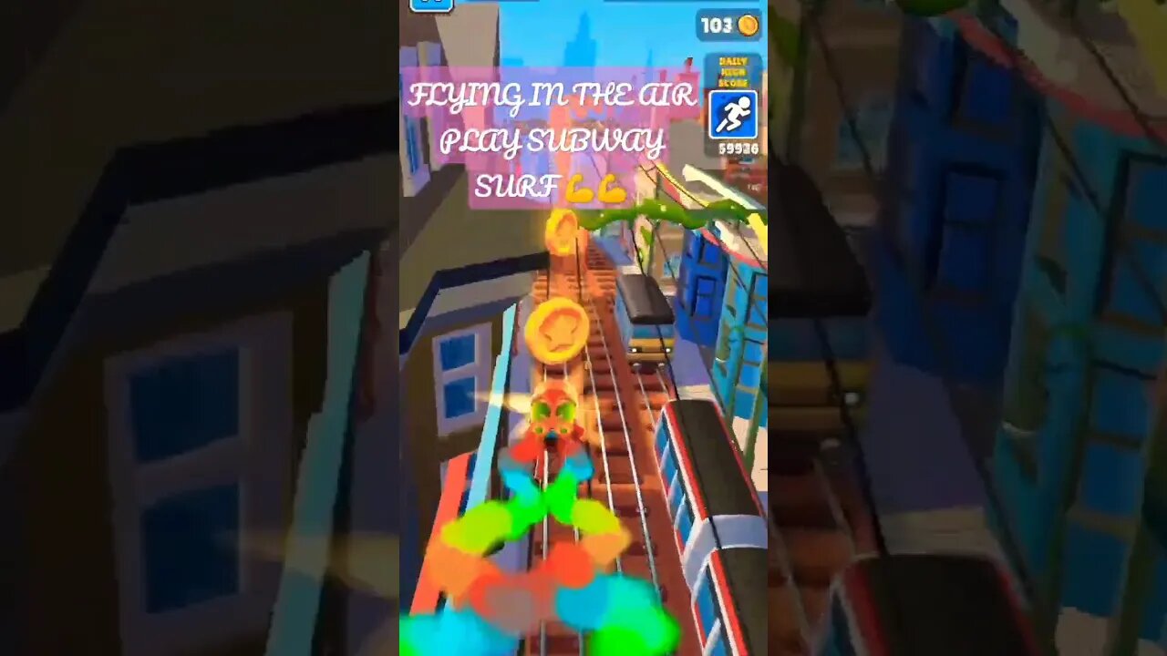FLYING IN THE AIR PLAY SUBWAY SURF
