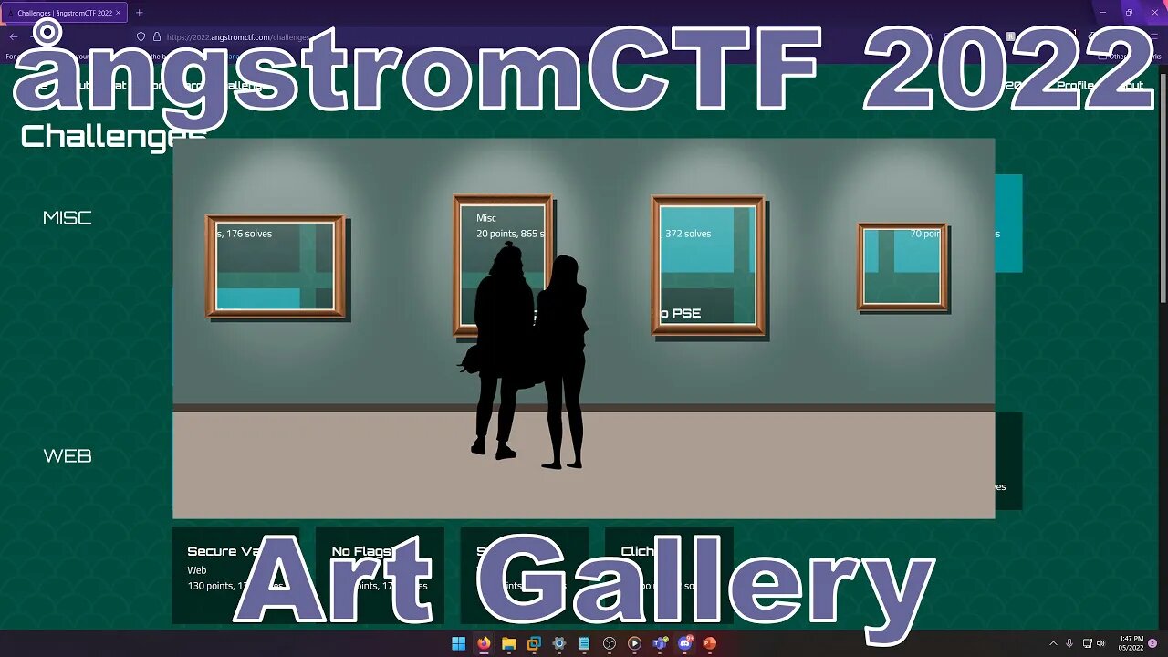 angstromCTF 2022: Art Gallery