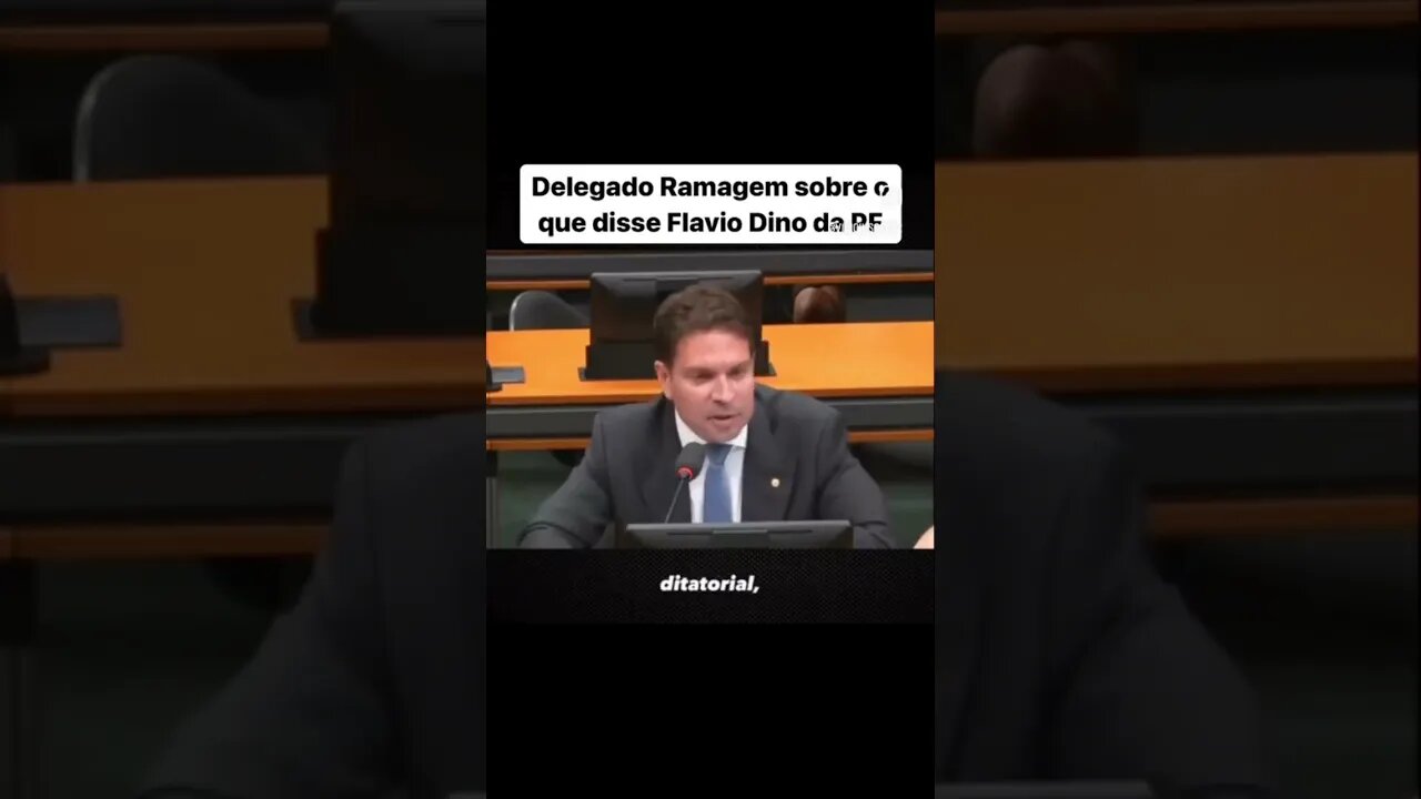 Delegado Ramagem sobre o que disse Flavio Dino da PF.