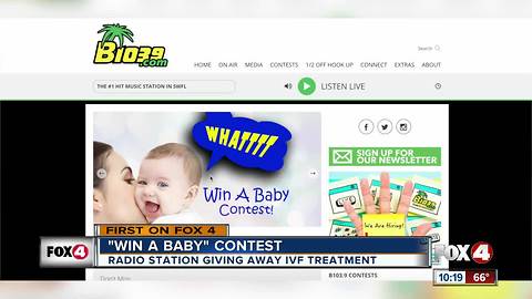 Radio stations holds 'Win a Baby' contest