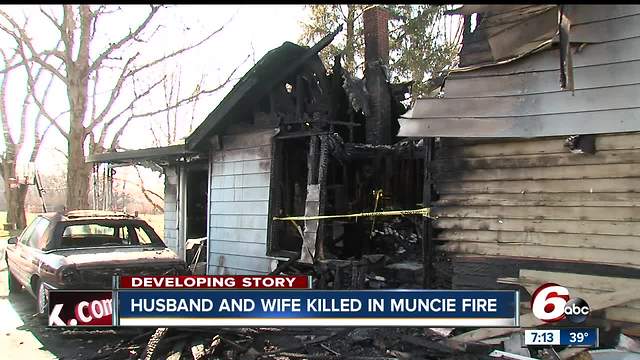 Husband and wife killed in early morning house fire in Muncie