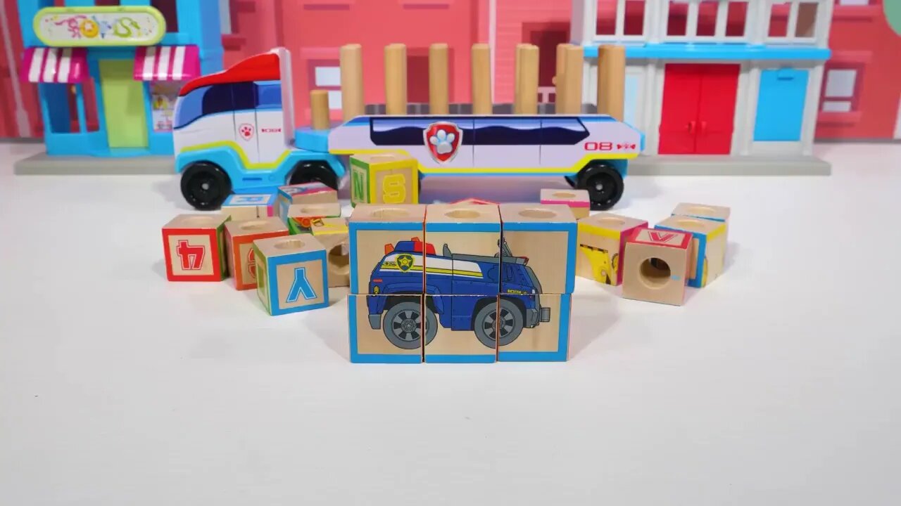 Best ABC Learning Toy Video for Toddlers! Paw Patrol Letter Blocks for Kids!