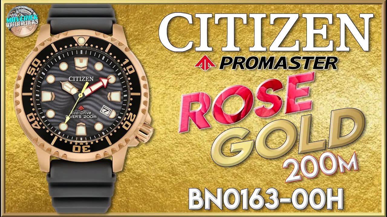 New Textured Dial! | Citizen Promaster Rose Gold 200m Diver BN0163-00H Unbox & Review