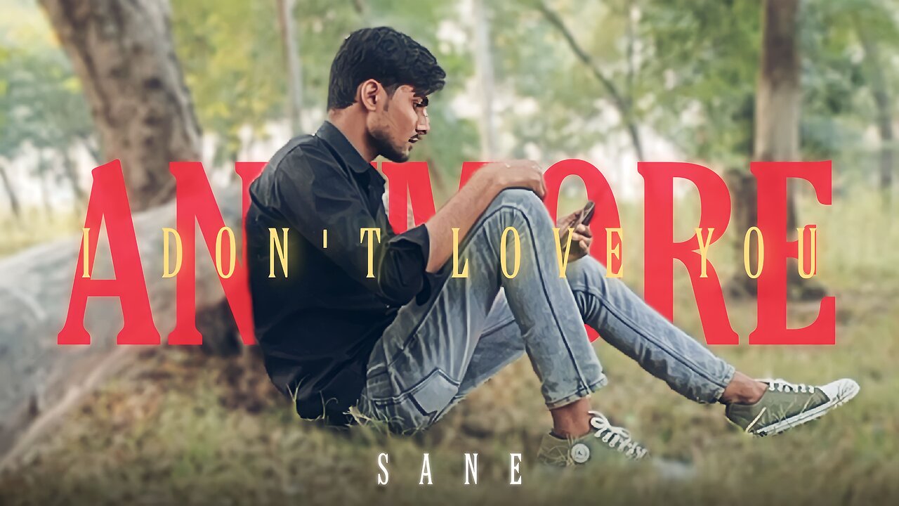 SANE - I DON'T LOVE YOU ANYMORE | Sad Rap Song 2024