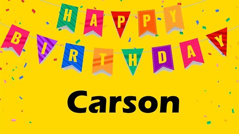 Happy Birthday to Carson - Birthday Wish From Birthday Bash