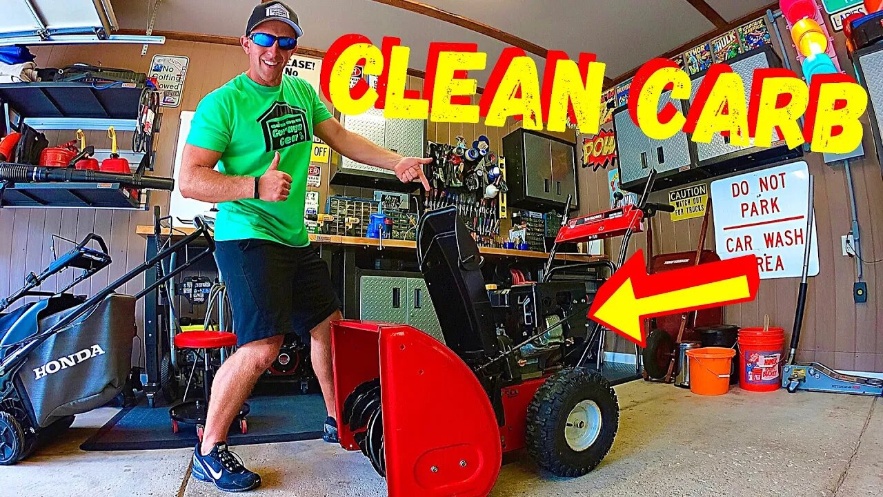 HOW TO CLEAN AN MTD YARD MACHINES CRAFTSMAN TROY BILT SNOWBLOWER CARBURETOR FOR BEGINNERS