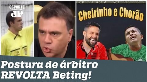 "É BURRO!" Árbitro zoa Palmeiras e Flamengo e REVOLTA Mauro Beting!