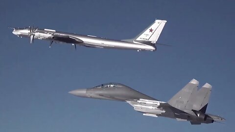 China's H 6K and Russia's Tu 95MS strategic bombers seen in joint patrol in newly released video