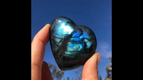 LABRADORITE HEART