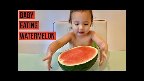 Baby Eating Watermelon | Mukbang