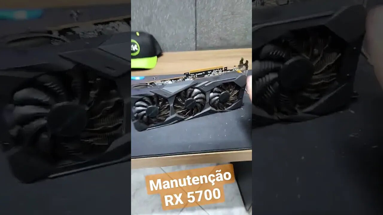 MANUTENÇÃO NA PLACA DE VÍDEO AMD RX 5700 #mineração #criptomoedas