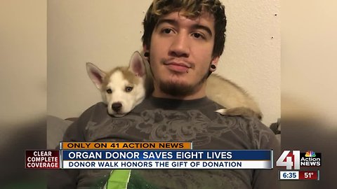 Hospital honors organ donor killed in crash