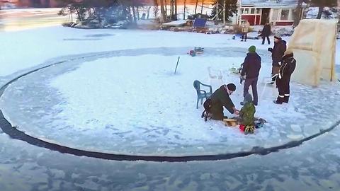 Check Out This Beautiful Carousel Made Of Ice