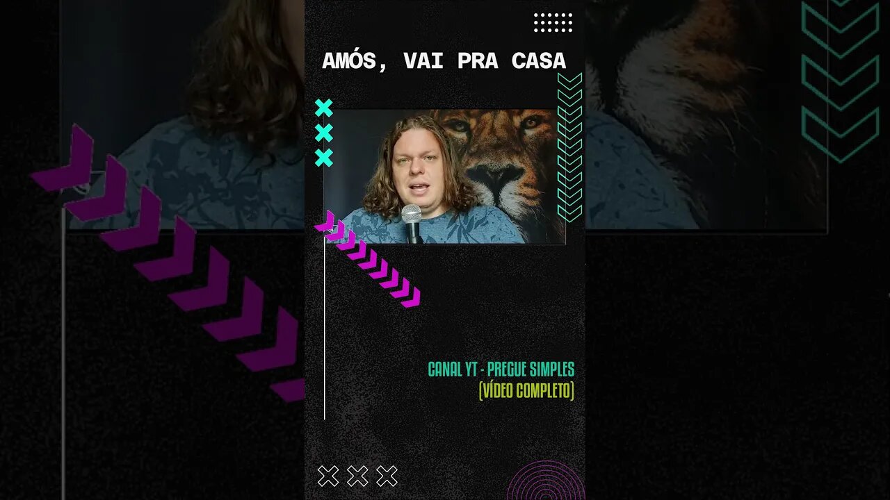 #short Amós, vai pra casa | Pregue Simples - Lucas Herculiani