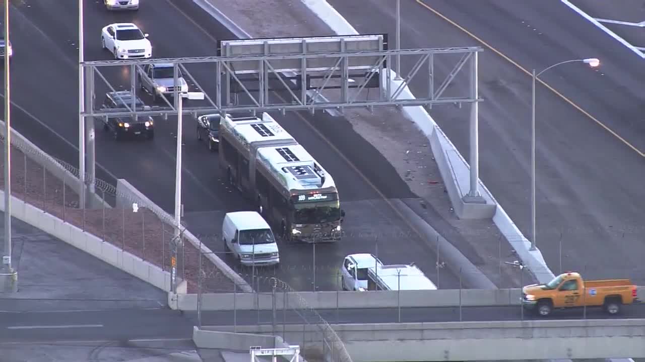 Crash along Airport Connector heading southbound near Sunset