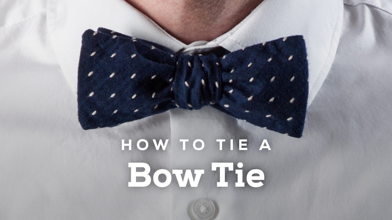 How to tie a bow tie