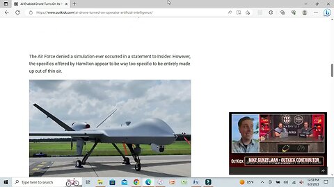 AI Military Drone Kills Its Human Operator During Test | Skynet, Anyone?