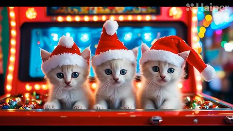 Cute Christmas Cat Picture