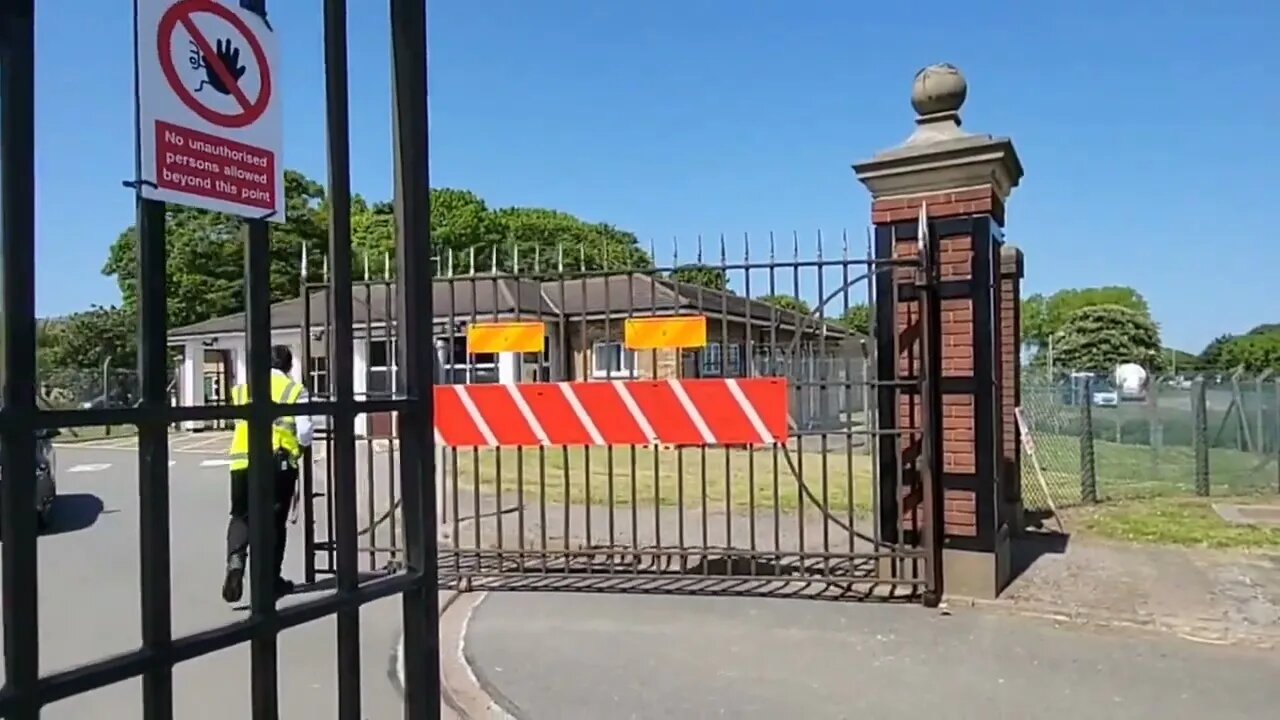 RAF Scampton. Protest against future asylum seekers future residential settlement.