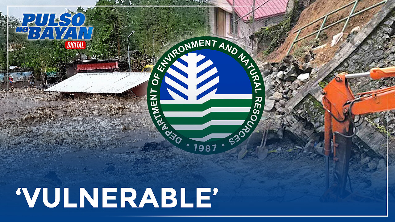 Mahigit 2,000 na mga barangay, 'vulnerable' sa baha at landslide dahil sa Bagyong Marce —DENR