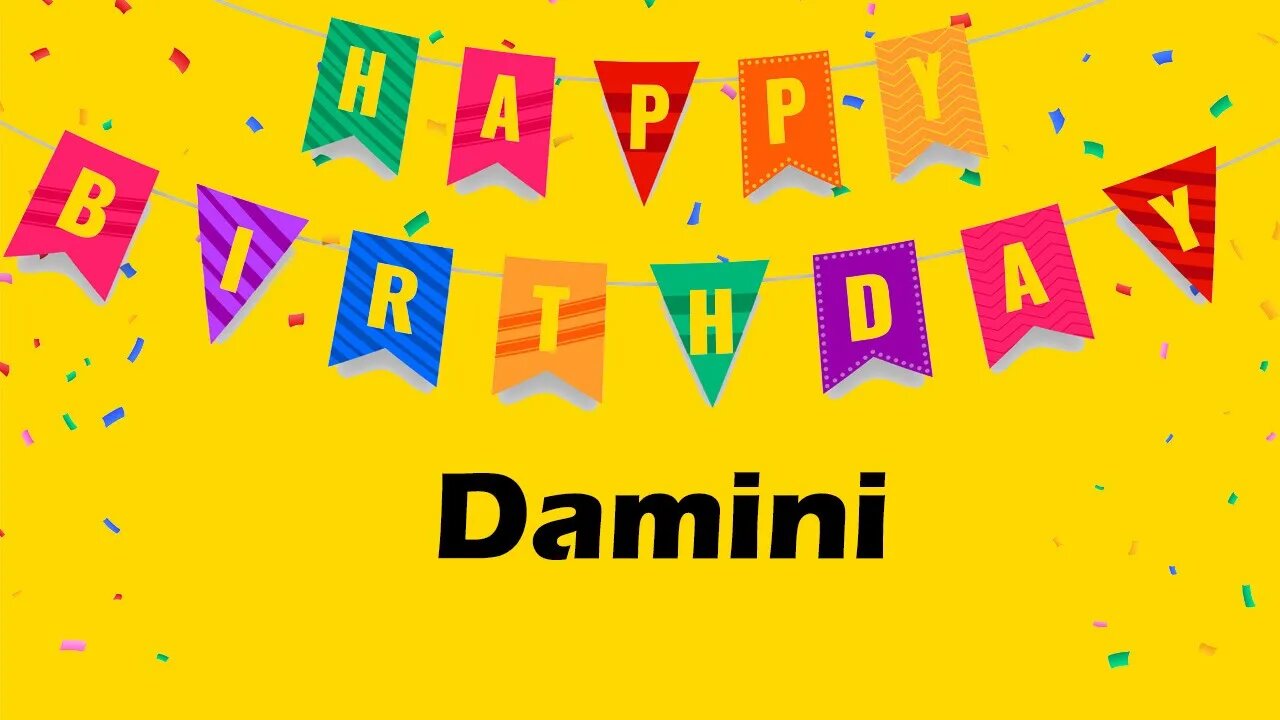 Happy Birthday to Damini - Birthday Wish From Birthday Bash