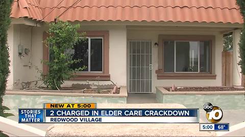 2 charged in elder care crackdown