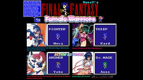 Action Extreme Gaming 2024 - Testing out the New 3.2 Updated Version of Manall's Final Fantasy Female Warriors Rom Hack